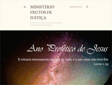 Tablet Screenshot of frutosdejustica.com